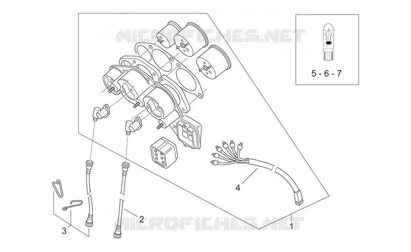 Tableau de bord I Aprilia APRILIA-MOTORCYCLES 650 PEGASO 2000  Pegaso