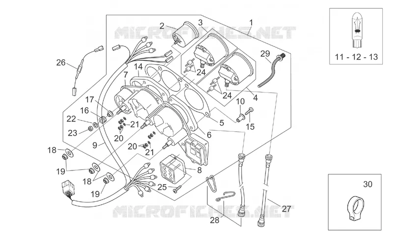 Tableau de bord Aprilia APRILIA-MOTORCYCLES 650 PEGASO 2003  Pegaso IE