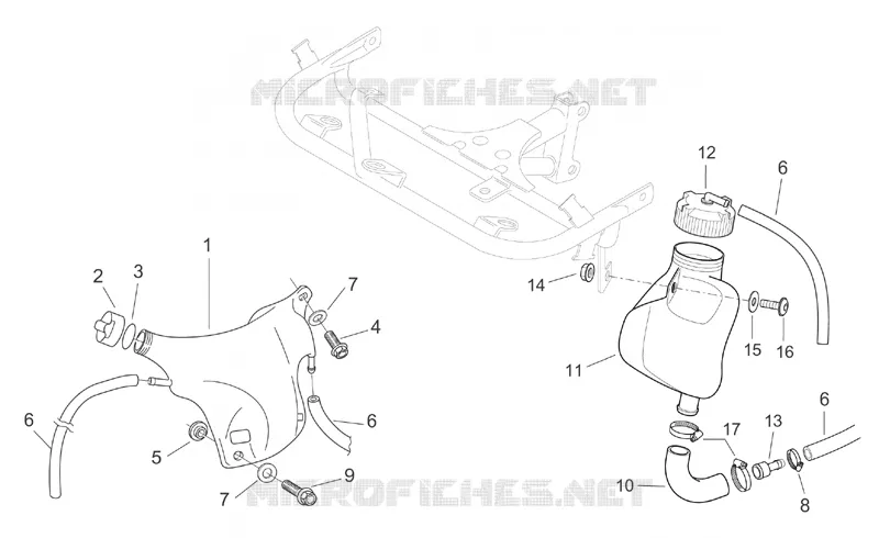 Vase d'expansion Aprilia APRILIA-MOTORCYCLES 650 PEGASO 2001  Pegaso IE