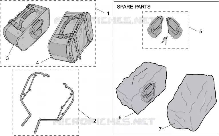 Acc.-Transformation I Aprilia APRILIA-MOTORCYCLES 650 PEGASO 2008  Pegaso Strada - Trail IE