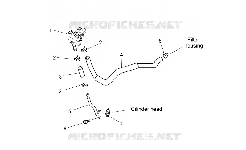 Air secondaire Aprilia APRILIA-MOTORCYCLES 650 PEGASO 2007  Pegaso Strada - Trail IE