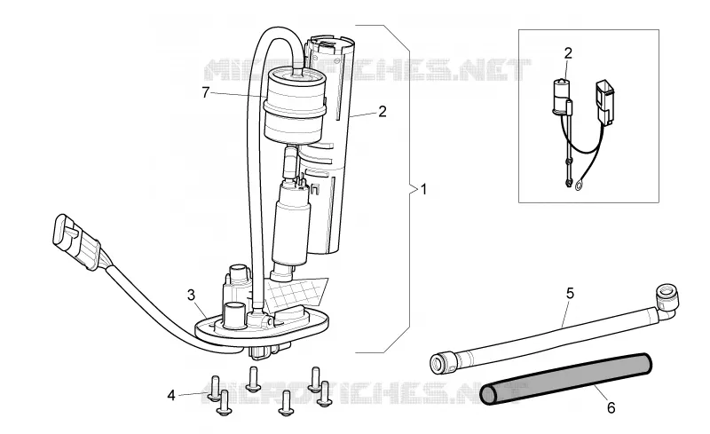 Pompe essence cpl. Aprilia APRILIA-MOTORCYCLES 650 PEGASO 2006  Pegaso Strada - Trail IE