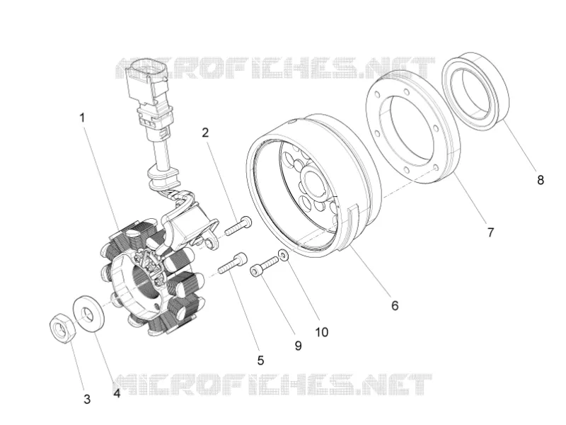 ALLUMAGE - ROTOR - STATOR Aprilia APRILIA-MOTORCYCLES 125 RS 2023  RS 125 4T Euro 5 ABS