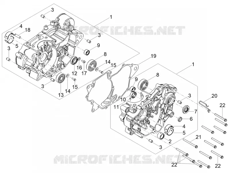 CARTERS MOTEUR I Aprilia APRILIA-MOTORCYCLES 125 RS 2021  RS 125 4T Euro 5 ABS