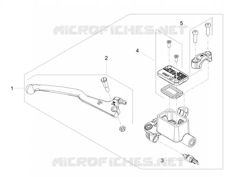 MAITRE CYLINDRE DE FREIN AVANT Aprilia APRILIA-MOTORCYCLES 125 RS 2022  RS 125 4T Euro 5 ABS