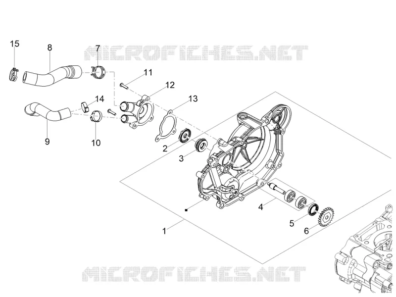 POMPE A EAU Aprilia APRILIA-MOTORCYCLES 125 RS 2023  RS 125 4T Euro 5 ABS