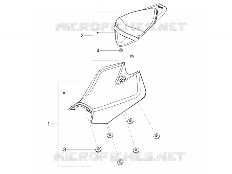 SELLE Aprilia APRILIA-MOTORCYCLES 125 RS 2021  RS 125 4T Euro 5 ABS