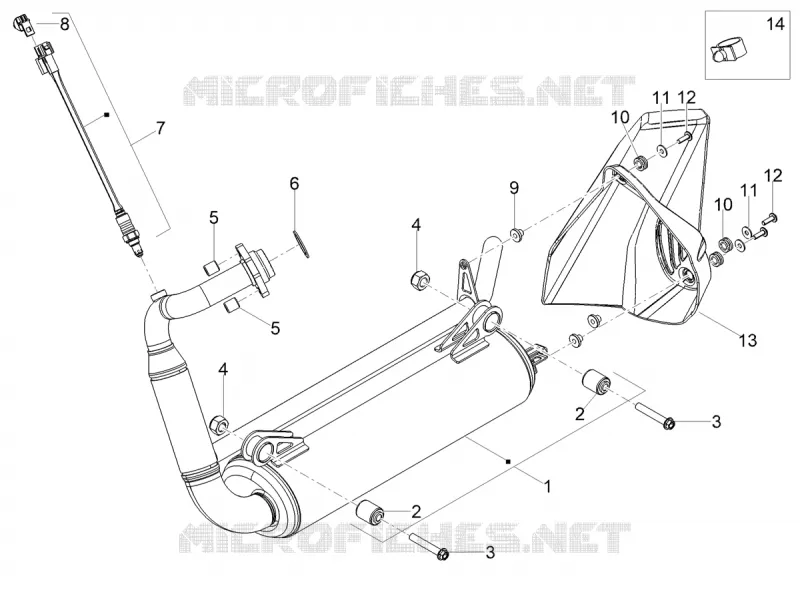 SILENCIEUX D'ECHAPPEMENT Aprilia APRILIA-MOTORCYCLES 125 RS 2022  RS 125 4T Euro 5 ABS