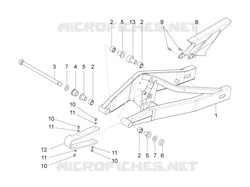BRAS OSCILLANT Aprilia APRILIA-MOTORCYCLES 50 RS4 2015  RS4 50 2T