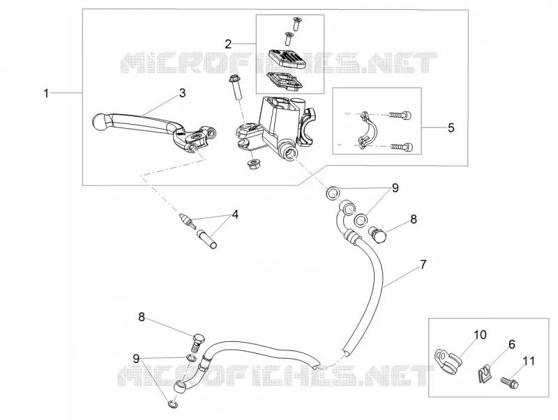 MAITRE CYLINDRE DE FREIN AVANT Aprilia APRILIA-MOTORCYCLES 50 RS4 2014  RS4 50 2T