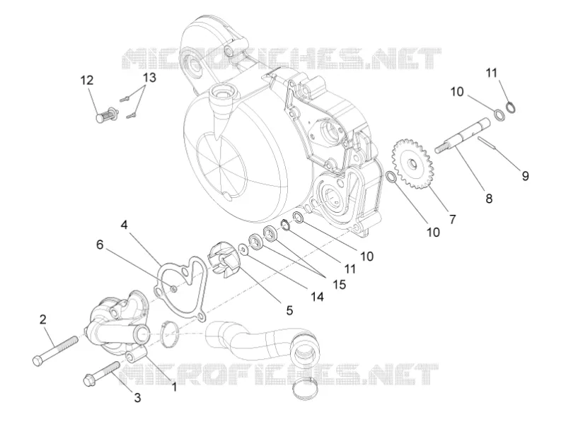 POMPE A EAU Aprilia APRILIA-MOTORCYCLES 50 RS4 2014  RS4 50 2T