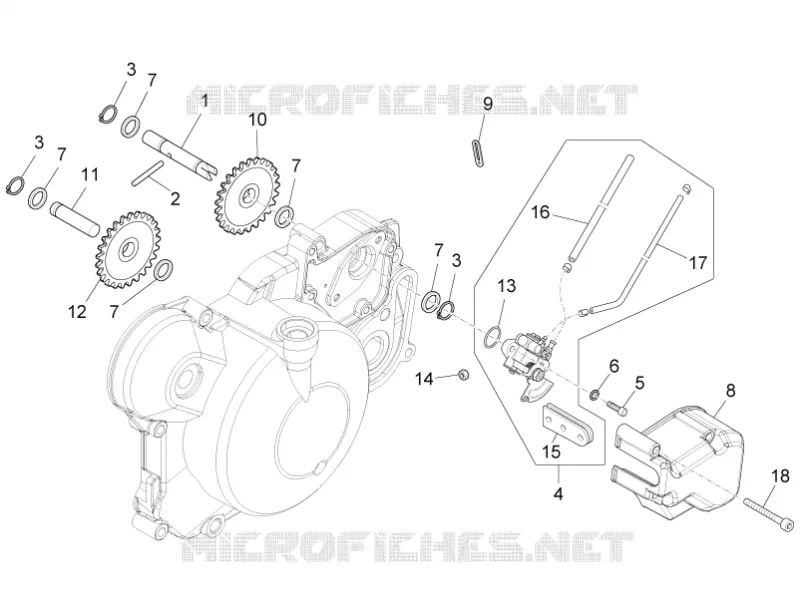 Pompe à huile Aprilia APRILIA-MOTORCYCLES 50 RS4 2016  RS4 50 2T