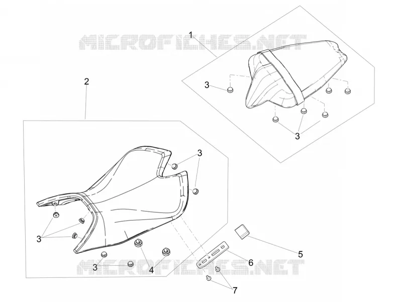 SELLE Aprilia APRILIA-MOTORCYCLES 660 RS 2020  RS 660 4T 8V Euro 5 ABS
