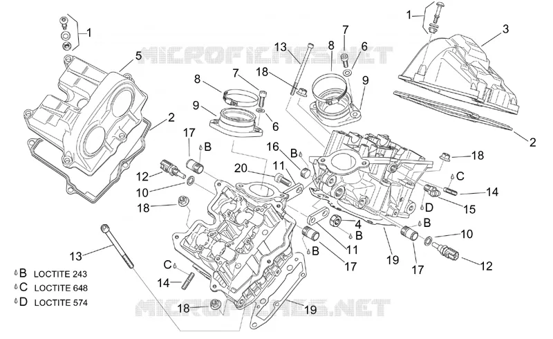 Couvercle soupapes Aprilia APRILIA-MOTORCYCLES 1000 RSV 2001  RSV 1000