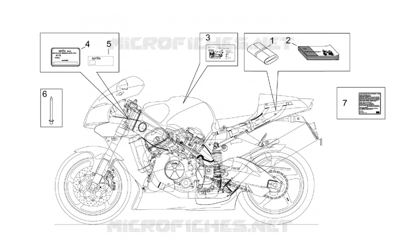 Plaquette et manuels Aprilia APRILIA-MOTORCYCLES 1000 RSV 2002  RSV 1000