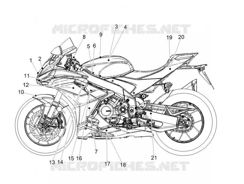 AUTOCOLLANTS Aprilia APRILIA-MOTORCYCLES 1100 RSV4 2022  RSV4 1100 Euro 5 ABS
