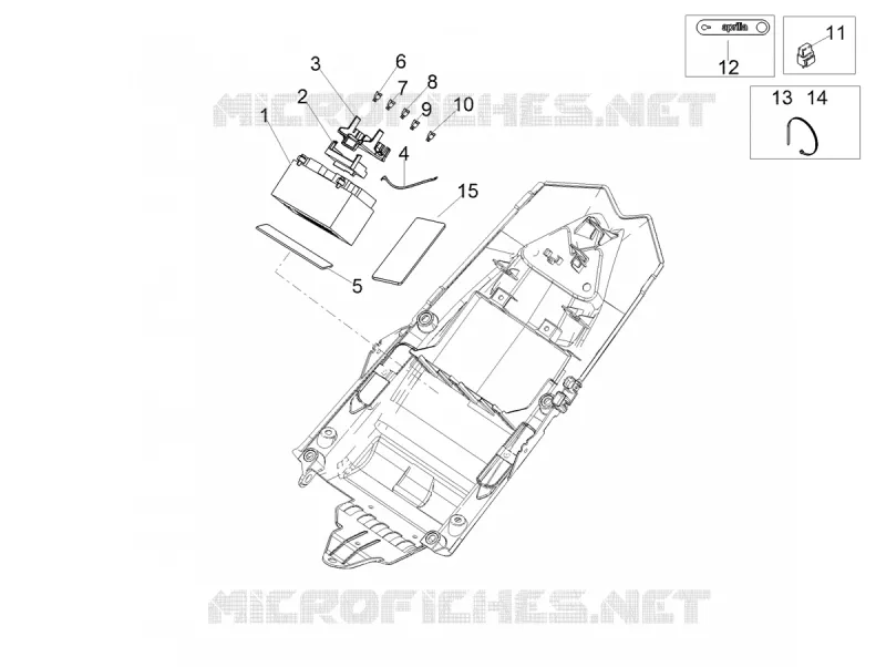 CIRCUIT ELECTRIQUE ARRIERE Aprilia APRILIA-MOTORCYCLES 1100 RSV4 2021  RSV4 1100 Euro 5 ABS