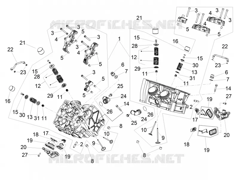 CULASSE - SOUPAPES Aprilia APRILIA-MOTORCYCLES 1100 RSV4 2023  RSV4 1100 Euro 5 ABS