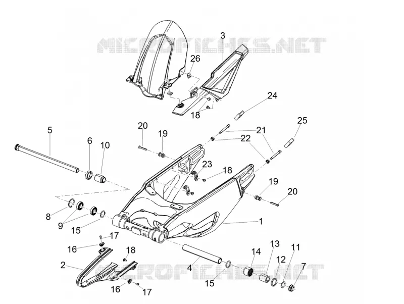 BRAS OSCILLANT Aprilia APRILIA-MOTORCYCLES 1100 RSV4 2021  RSV4 1100 Euro 5 ABS