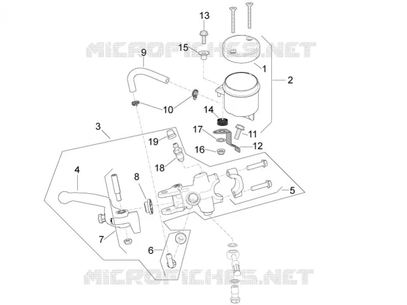 MAITRE CYLINDRE DE FREIN AVANT Aprilia APRILIA-MOTORCYCLES 1100 RSV4 2021  RSV4 1100 Euro 5 ABS