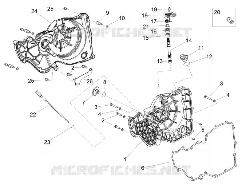 CARTER EMBRAYAGE Aprilia APRILIA-MOTORCYCLES 1100 RSV4 2021  RSV4 1100 Factory Euro 5 ABS