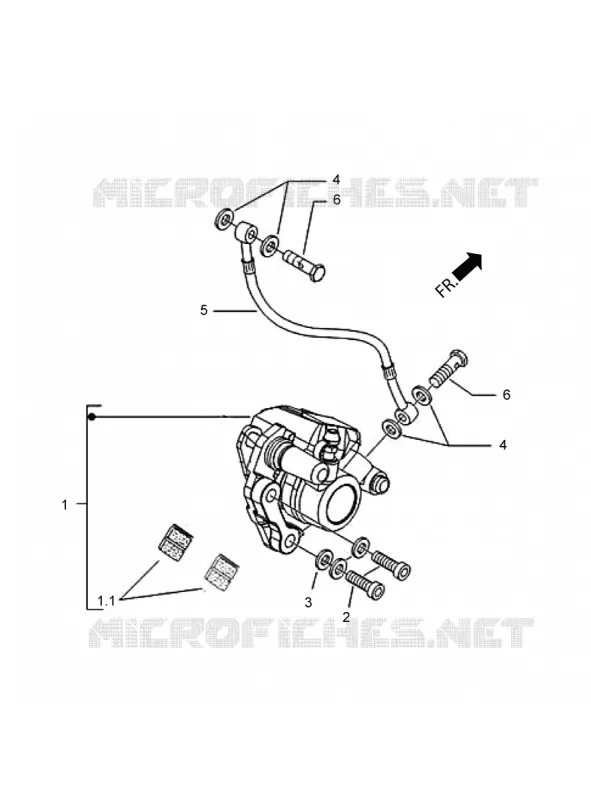DURITE DE FREIN AVANT - ETRIER Aprilia APRILIA-SCOOTER 125 SR 2020  SR 125 HE Carburatore
