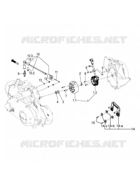 VOLANT MAGNETIQUE - BOBINE HT Aprilia APRILIA-SCOOTER 125 SR 2020  SR 125 HE Carburatore