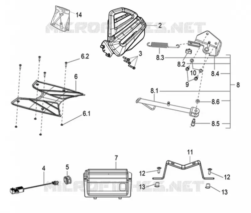 ACCESSOIRES Aprilia APRILIA-SCOOTER 125 SR 2022  SR 125 STORM TT BSIV