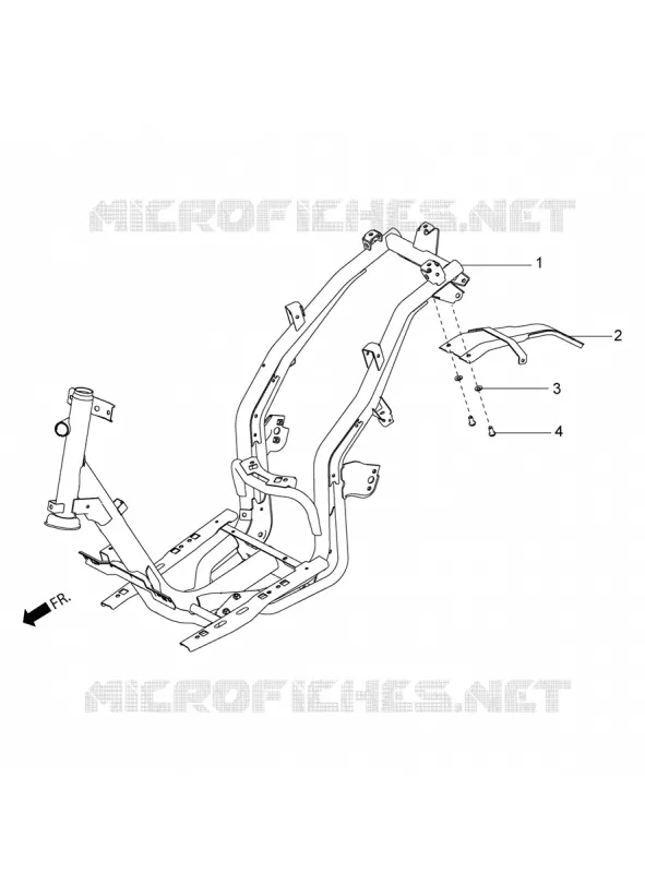 Châssis/coque Aprilia APRILIA-SCOOTER 125 SR 2020  SR 125 STORM TT BSIV