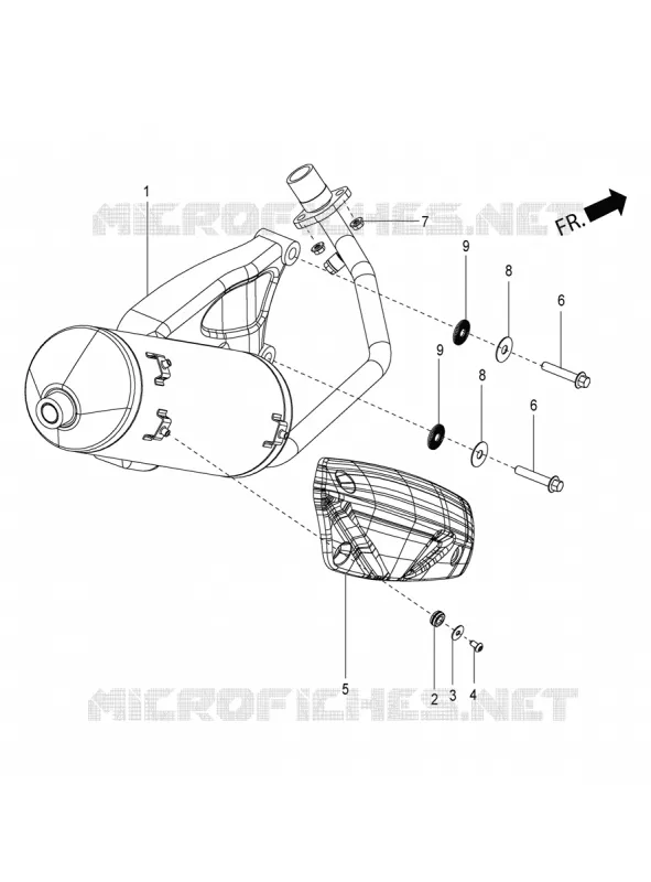 ECHAPPEMENT Aprilia APRILIA-SCOOTER 125 SR 2022  SR 125 STORM TT BSIV