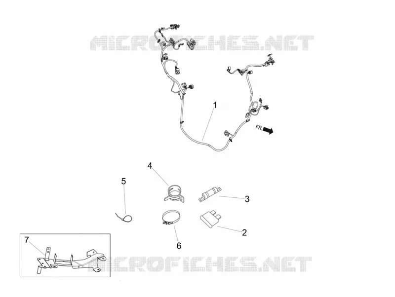 FAISCEAU ELECTRIQUE PRONCIPAL Aprilia APRILIA-SCOOTER 125 SR 2020  SR 125 STORM TT BSIV