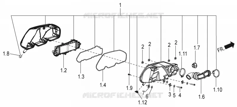 Filtre à air Aprilia APRILIA-SCOOTER 125 SR 2022  SR 125 STORM TT BSIV
