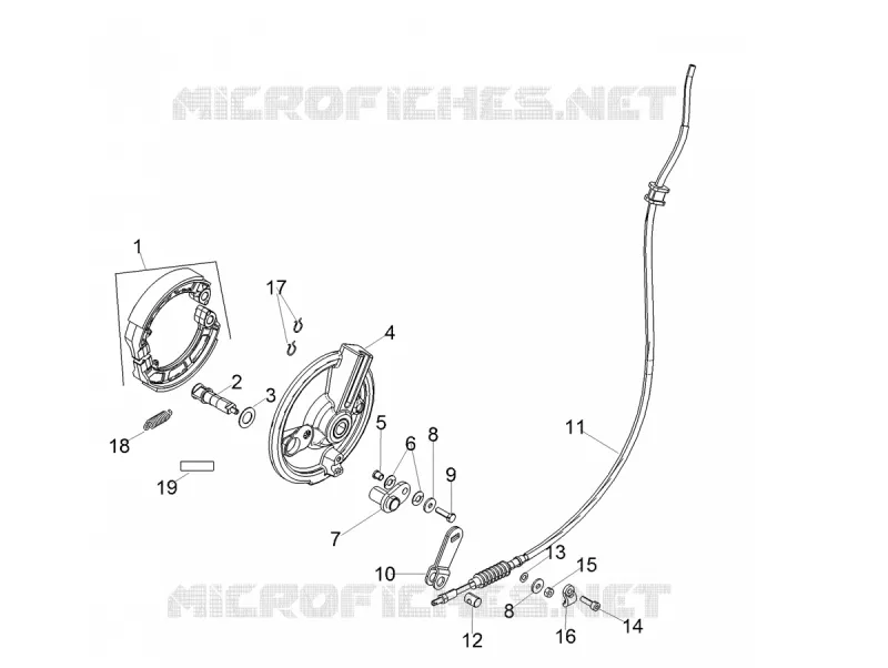 Frein avant Aprilia APRILIA-SCOOTER 125 SR 2021  SR 125 STORM TT BSIV