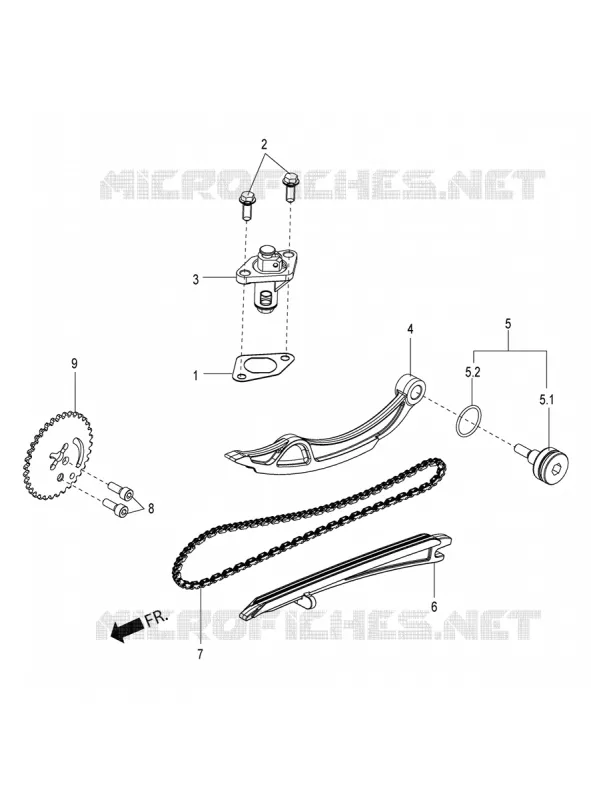 CHAINE DE DISTRIBUTION - TENDEUR Aprilia APRILIA-SCOOTER 150 SR 2021  SR Motard 150 ABS