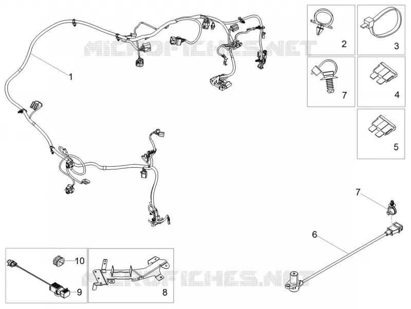 FAISCEAU ELECTRIQUE PRONCIPAL Aprilia APRILIA-SCOOTER 150 SR 2021  SR Motard 150 ABS