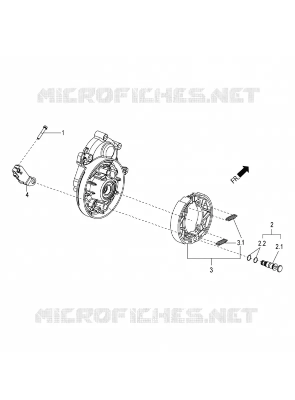 FREIN ARRIERE - MACHOIRES Aprilia APRILIA-SCOOTER 150 SR 2022  SR Motard 150 ABS