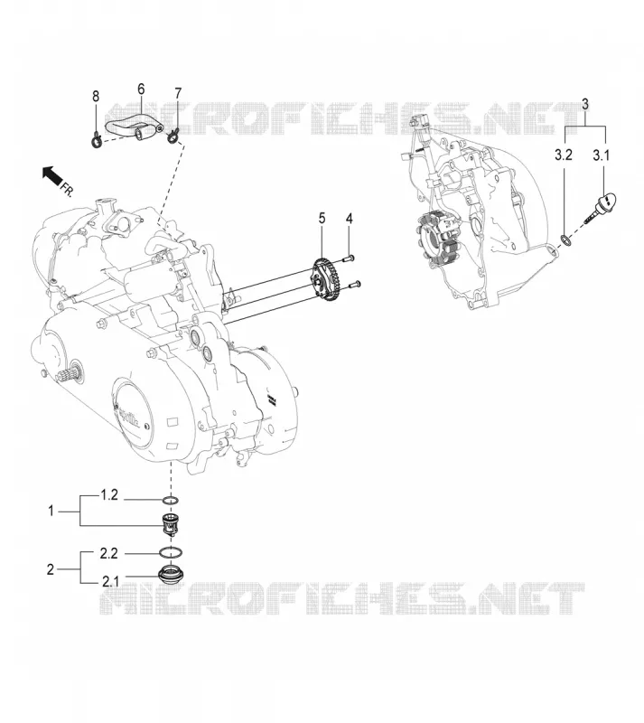 POMPE A HUILE - FILTRE A HUILE Aprilia APRILIA-SCOOTER 150 SR 2020  SR Motard 150 ABS