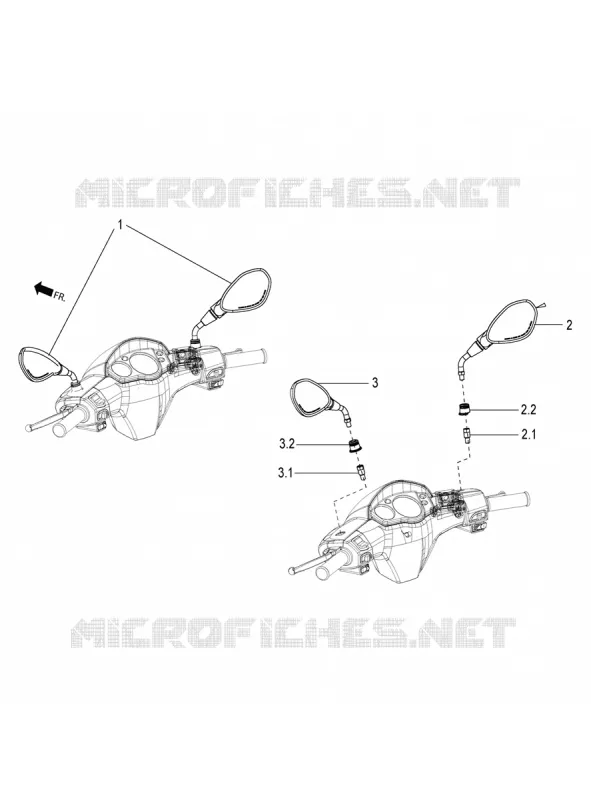 RETROVISEURS Aprilia APRILIA-SCOOTER 150 SR 2022  SR Motard 150 ABS