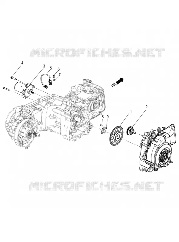 demarreur electrique Aprilia APRILIA-SCOOTER 150 SR 2020  SR Motard 150 ABS