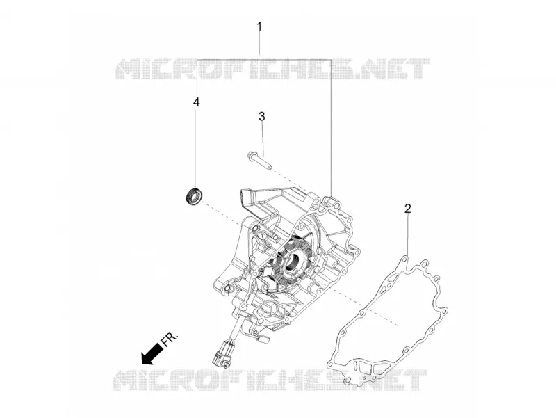 CARTER VOLANT MAGNETIQUE Aprilia APRILIA-SCOOTER 160 SR 2021  SR Motard 160 ABS BSVI CKD