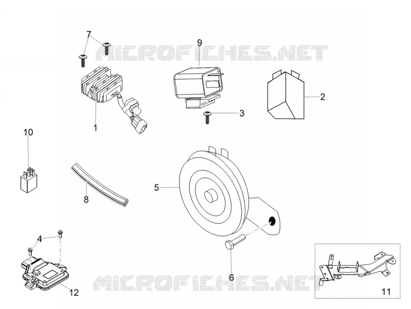 COMMODO - KLAXON Aprilia APRILIA-SCOOTER 160 SR 2021  SR Motard 160 ABS BSVI CKD