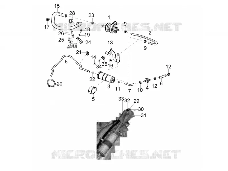 Canister Aprilia APRILIA-SCOOTER 160 SR 2020  SR Motard 160 ABS BSVI CKD