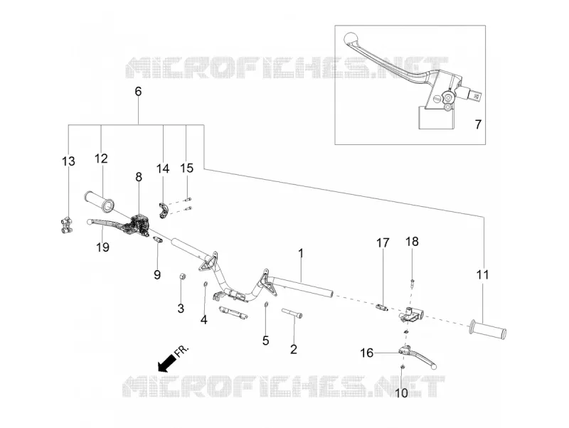 GUIDON Aprilia APRILIA-SCOOTER 160 SR 2020  SR Motard 160 ABS BSVI CKD