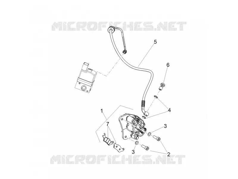 ETRIER DE FREIN AVANT Aprilia APRILIA-SCOOTER 160 SXR 2023  SXR 160 BSVI ABS