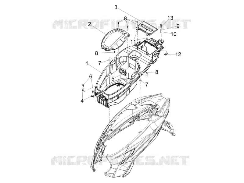 LOGEMENT SOUS SELLE Aprilia APRILIA-SCOOTER 160 SXR 2023  SXR 160 BSVI ABS