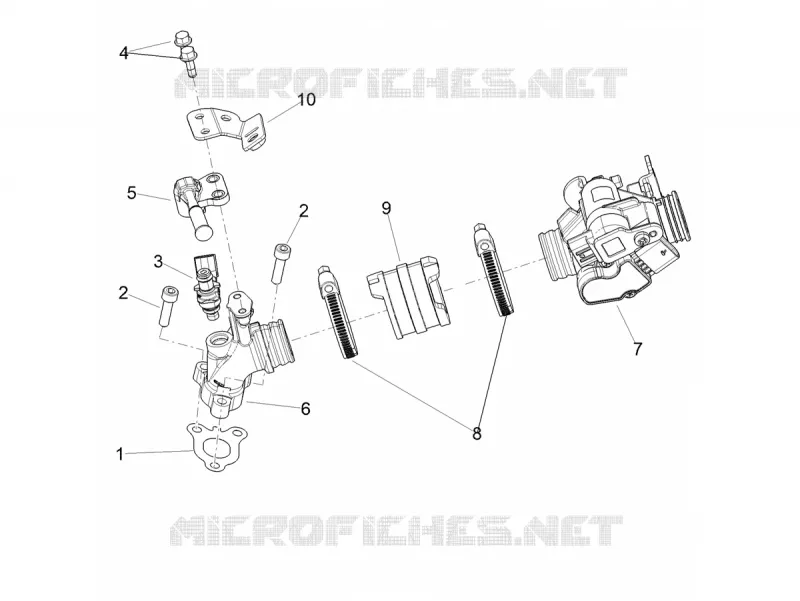 BOITIER PAPILLON INJECTION Aprilia APRILIA-SCOOTER 50 SXR 2022  SXR 50 4T 3V HE New Comfort Euro 5