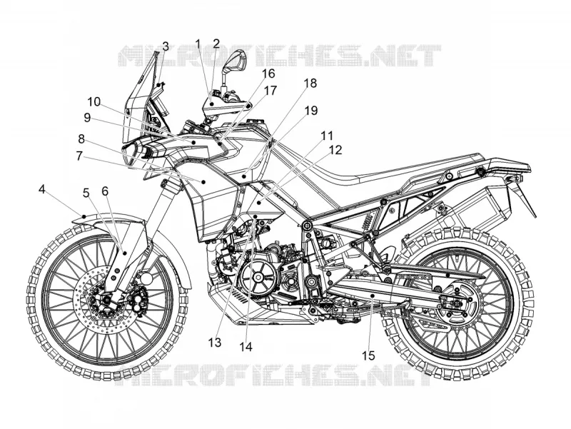 AUTOCOLLANTS Aprilia APRILIA-MOTORCYCLES 660 TUAREG 2023  Tuareg 660 Euro 5 ABS