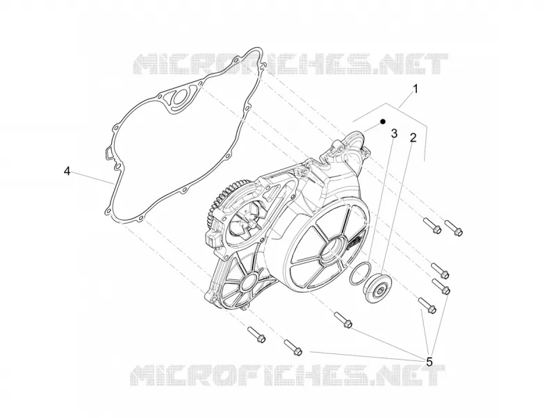 CARTER DE VOLANT MAGNETIQUE Aprilia APRILIA-MOTORCYCLES 660 TUAREG 2023  Tuareg 660 Euro 5 ABS