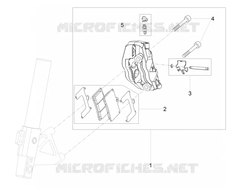 ETRIER DE FREIN AVANT Aprilia APRILIA-MOTORCYCLES 125 TUONO 2022  Tuono 125 4T Euro 5 ABS