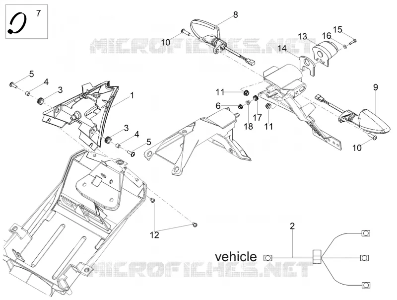FEUX ARRIERES Aprilia APRILIA-MOTORCYCLES 125 TUONO 2023  Tuono 125 4T Euro 5 ABS